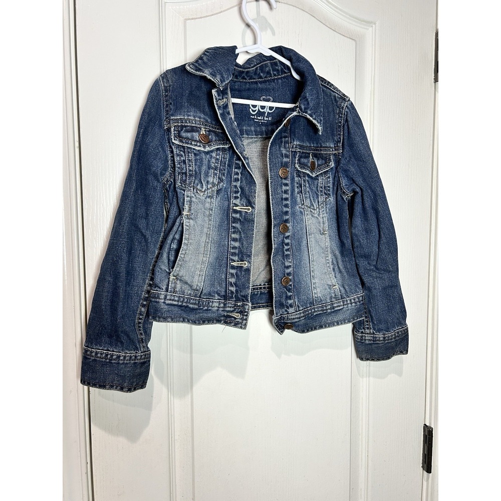 GAP Kids Girls Denim Jacket Size Small S Classic Blue Jean Trucker Jacket